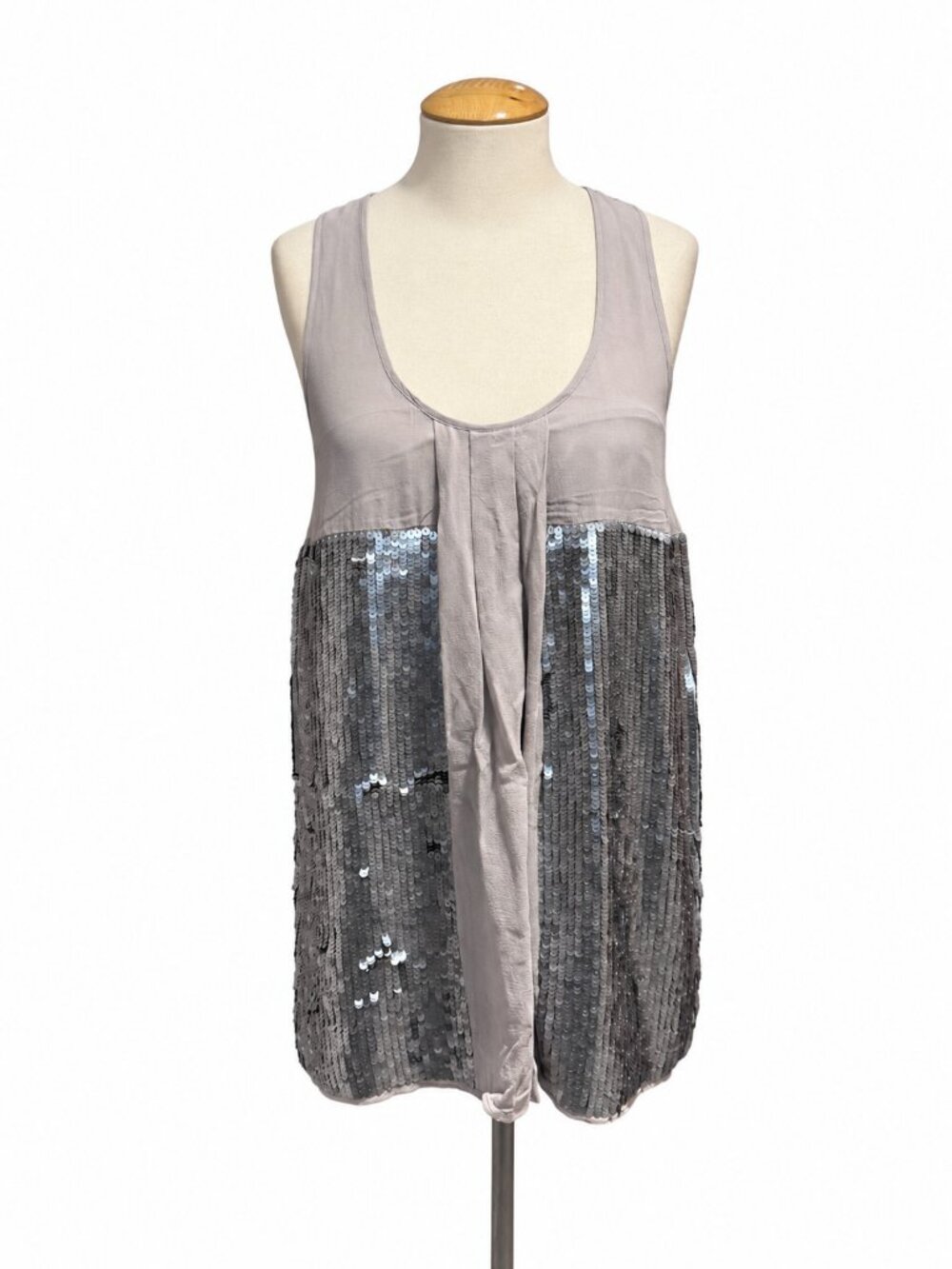 Joie Grey Sequin Sleeveless Dress